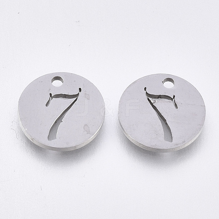 201 Stainless Steel Charms STAS-Q201-T087-7-1