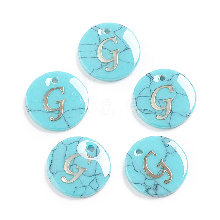 Synthetic Turquoise Charms G-L561-001G-1