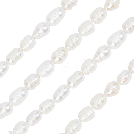 SUNNYCLUE 4 Strands Natural Cultured Freshwater Pearl Beads Strands PEAR-SC0001-13-1