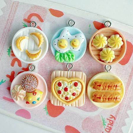 Opaque Resin Pendants X-RESI-V005-003-1