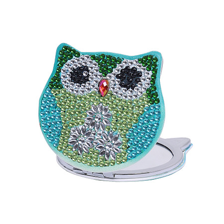 Owl DIY Diamond Mirror Painting Kit PW-WG55797-02-1