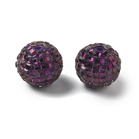 Acrylic Rhinestone Beads OACR-D307-01G-20mm-1