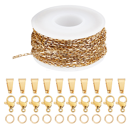 SUNNYCLUE DIY Chain Bracelet Necklace Making Kits DIY-SC0020-21G-1