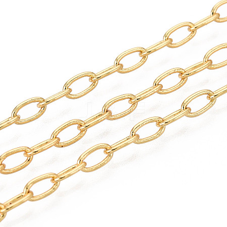 Brass Cable Chains CHC-T018-58G-1