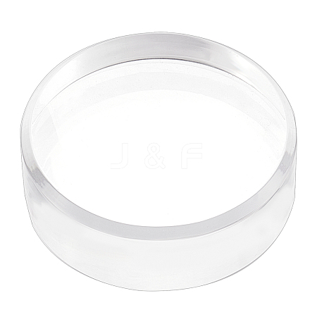 Flat Round Transparent Acrylic Display Bases AJEW-WH0245-20-1