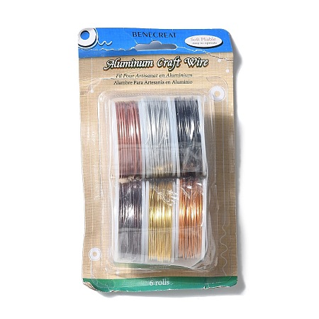 6 Roll 6 Colors Matte Aluminum Wire Set AW-XCP0002-13-1