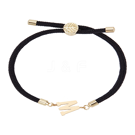 1Pc Adjustable Nylon Cord Slider Bracelets for Women BJEW-LP0001-32W-01-1