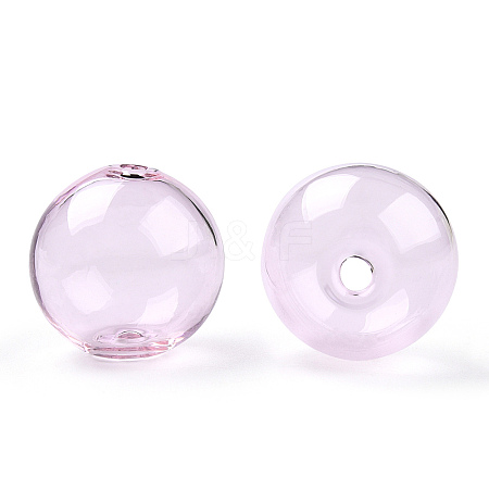 Transparent Blow High Borosilicate Glass Globe Beads LS-X-GLAA-T003-09A-1