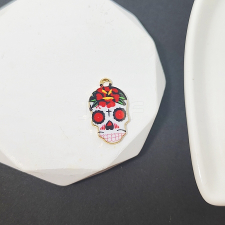 Alloy Enamel Pendants PW-WG78A22-07-1