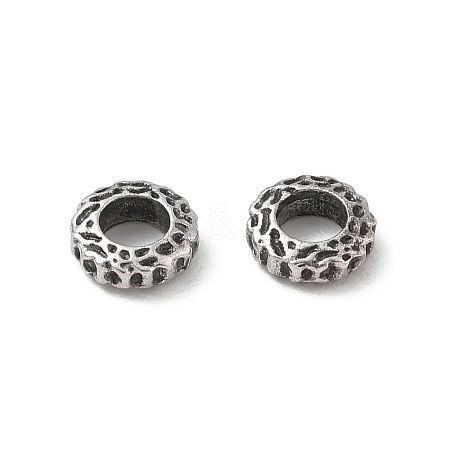 Brass European Beads KK-CBADC51-09AS-1