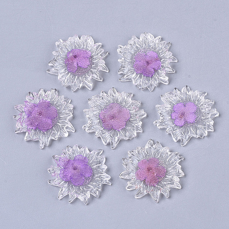 Transparent Clear Epoxy Resin Cabochons LS-CRES-N025-02E-1