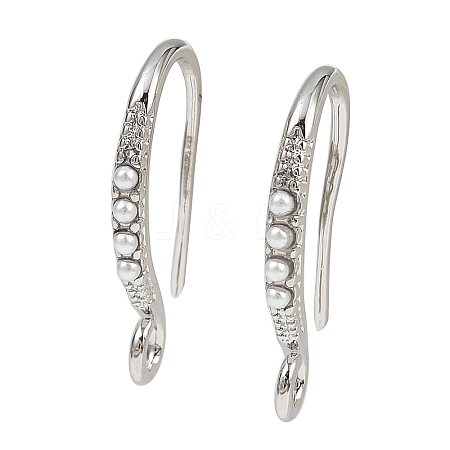 Brass Earring Hooks KK-B137-15P-02-1