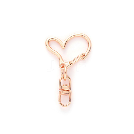 Heart Alloy Swivel Clasps HEAR-PW0001-157C-1