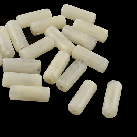 Column Imitation Gemstone Acrylic Beads LS-OACR-R030-10-1