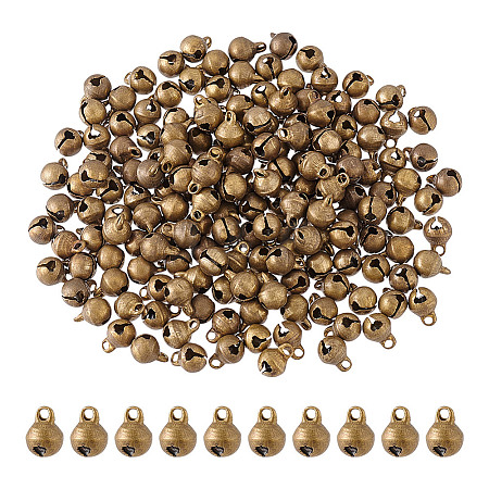 300Pcs Brass Bell Pendants KK-HY0003-77-1