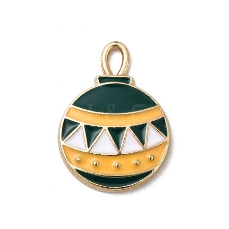 Christmas Alloy Enamel Pendants FIND-H055-17E-G02-1