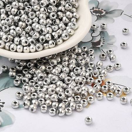 Metallic Colours Plated Glass Seed Beads X1-SEED-H002-G-A573-1