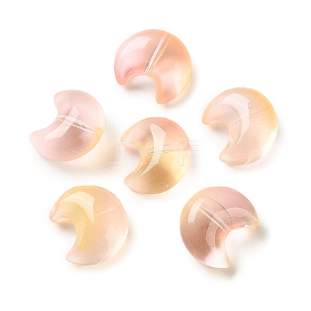Baking Paint Transparent Glass Beads DGLA-F003-01D-1