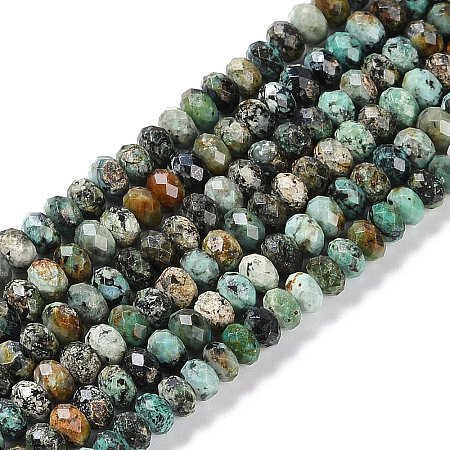 Natural African Turquoise(Jasper) Beads Strands G-N342-28B-1