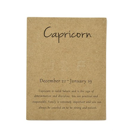 12 Constellation Theme Cardboard Jewelry Display Cards AJEW-TAC0003-10I-1