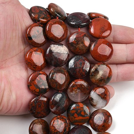 Natural Brecciated Jasper Beads Strands G-C220-D02-20mm-1