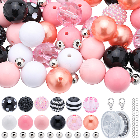 DIY Round Acrylic & Resin Bracelets Jewelry Kits DIY-SC0026-23-1