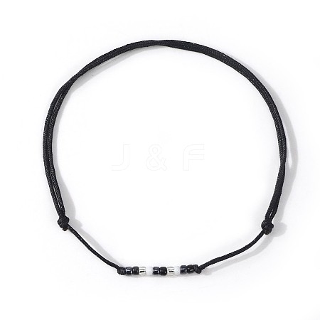Glass Seed Beads Braided Bead Bracelets UB5281-8-1