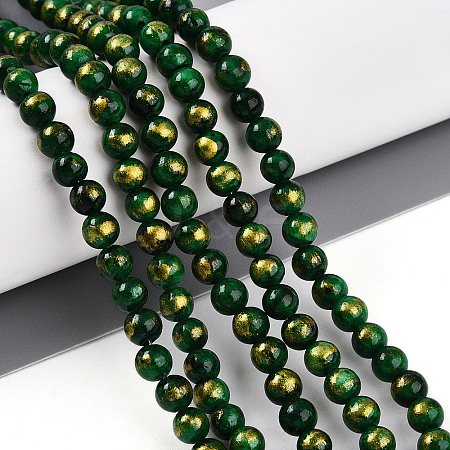 Natural Mashan Jade Beads Strands G-A255-A01-04K-1