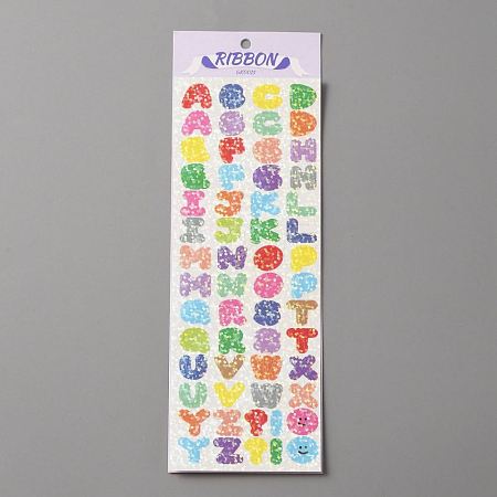 Sparkle PET Stickers STIC-WH0002-01A-1