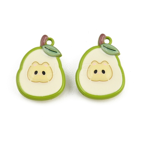 Baking Paint Zinc Alloy Pendants AL-CBA032C-01B-1