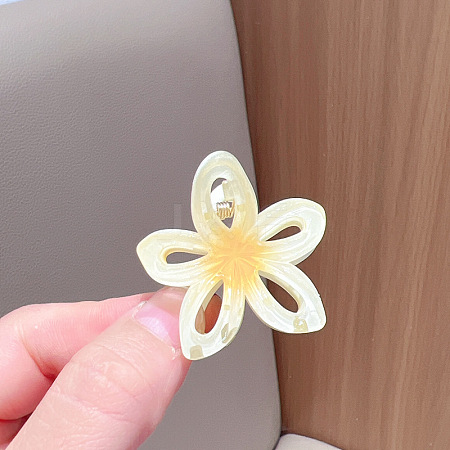 Flower Plastic Claw Hair Clips PW-WG3FA62-19-1