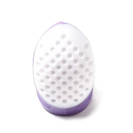 Silicone & Plastic Thimble Finger Guard for DIY Sewing and Cross-Stitching TOOL-C012-27A-01-1