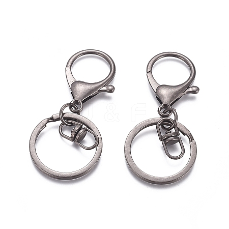 Iron Alloy Lobster Claw Clasp Keychain LS-X-KEYC-D016-B-1
