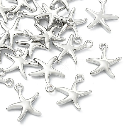 SHEGRACE Brass Starfish Charms XGR0169P-99P-1
