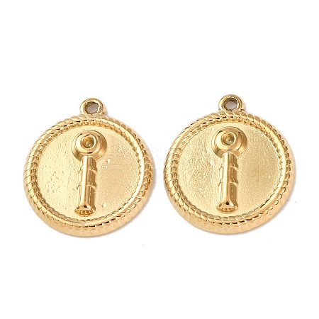 304 Stainless Steel Pendants STAS-P432-01E-G-1