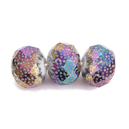 Electroplate Glass Beads EGLA-N026-01A-F03-1