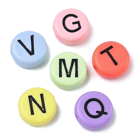 Opaque Acrylic European Beads MACR-K365-01C-1