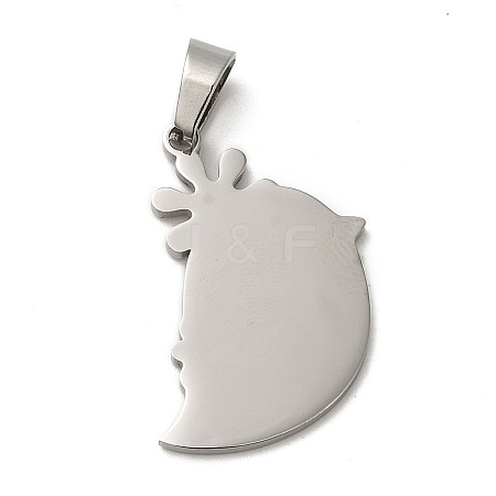 304 Stainless Steel Pendants STAS-A086-02P-1