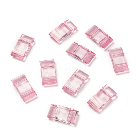 Transparent Acrylic Carrier Beads PL873Y-10-1