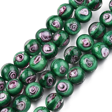 Handmade Lampwork Beads Strands LAMP-N021-45B-1