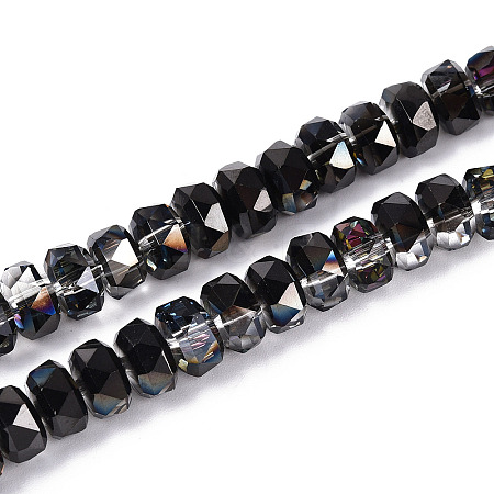 Electroplate Glass Beads Strands EGLA-T021-20B-1