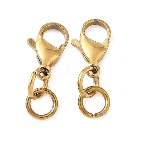 304 Stainless Steel Lobster Claw Clasps STAS-K313-01D-G-1