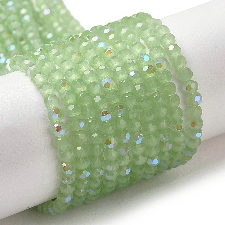 Imitation Jade Glass Beads Strands EGLA-A035-J3mm-L01-1