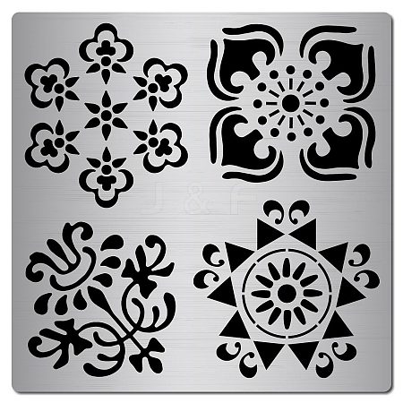 Stainless Steel Cutting Dies Stencils DIY-WH0238-018-1