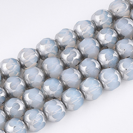 Electroplate Glass Beads Strands EGLA-T019-04A-1