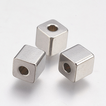 Tarnish Resistant 304 Stainless Steel Beads LS-STAS-K171-40P-5x5mm-1