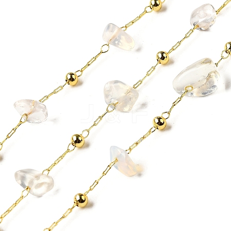 Handmade Opalite Chip Beaded Chains CHC-F020-09G-14-1