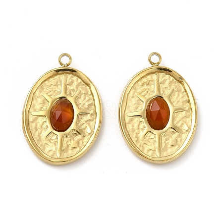 Natural Carnelian Pendants STAS-J401-VC676-1