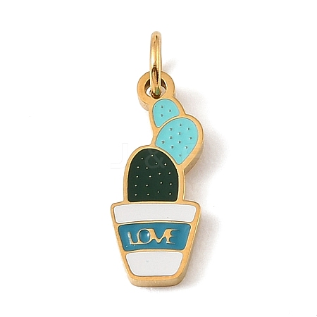 304 Stainless Steel with Enamel Pendants SA-CBAAF93-G09-1