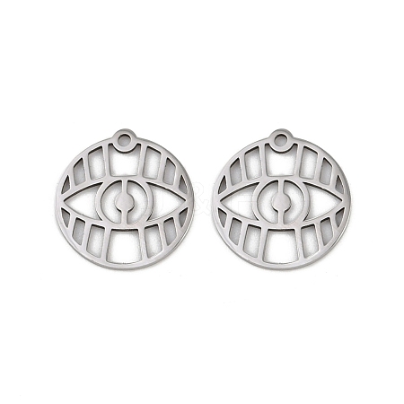 201 Stainless Steel Pendants STAS-U052-02C-P-1